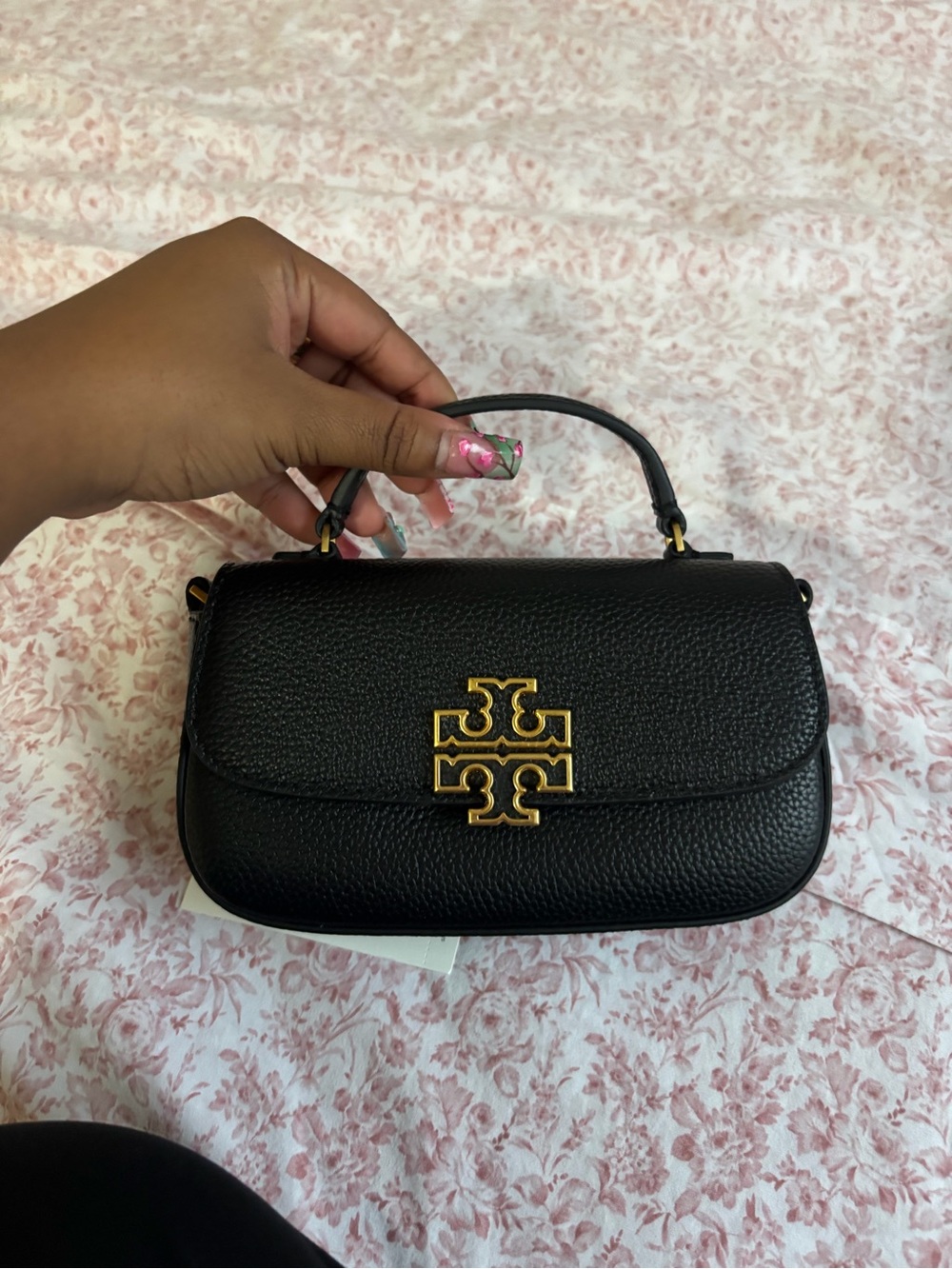 Tory Burch Britten Mini Top Handle Crossbody - Picture 2 of 5